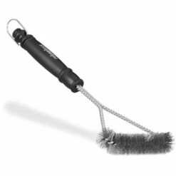 Relaxdays Brosse Pour Barbecue Nettoyage Grill Brosse Pour Grille Inox 30 Cm, Noir