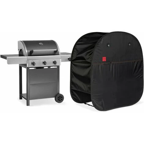 COV'UP Housse De Protection Pop'Up Pour Barbecue M En Polyester Noir - Noir 2 COV'UP Housse De Protection Pop'Up Pour Barbecue M En Polyester Noir - Noir – Image 2