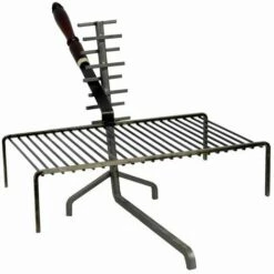 OUTILS ET NATURE Grille Et Support Luxy Pour Cheminée Ou Barbecue Grand Modèle