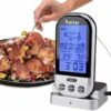 FISHTEC® Thermomètre-Sonde De Cuisson Numérique Sans Fil - Four Et Barbecue - Minuteur Et Alarme