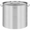 ROYAL CATERING Casserole Induction Fond Rapporté Sandwich Triple 12 L Inox Aluminium Cool Touch - Argent