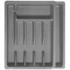 JE CHERCHE UNE IDEE Range Couverts Ajustable En Plastique Gris - Gris