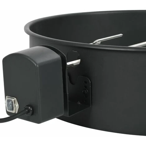 VidaXL Kit D'anneau De Rôtissoire De Barbecue 57 Cm Noir - Noir 3 VidaXL Kit D'anneau De Rôtissoire De Barbecue 57 Cm Noir - Noir – Image 3