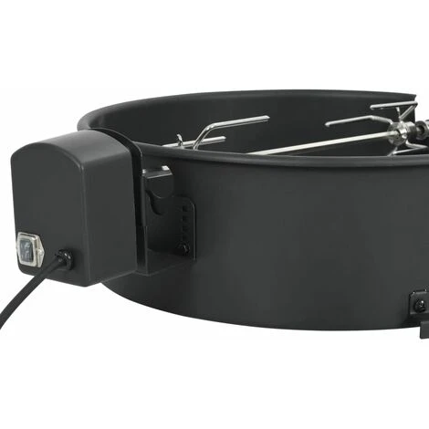 VidaXL Kit D'anneau De Rôtissoire Barbecue 47 Cm Noir - Noir 3 VidaXL Kit D'anneau De Rôtissoire Barbecue 47 Cm Noir - Noir – Image 3