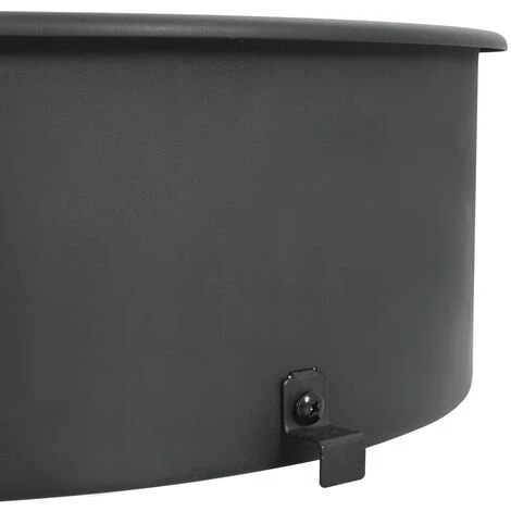 VidaXL Kit D'anneau De Rôtissoire Barbecue 47 Cm Noir - Noir 4 VidaXL Kit D'anneau De Rôtissoire Barbecue 47 Cm Noir - Noir – Image 4