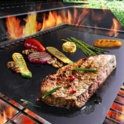 Grillas® Set De 2 Tapis De Cuisson Pour Barbecue En Silicone | Revêtement Antiadhésif Jusqu'à 300 ° C | 40x50 Cm | Convient Pour Barbecue à Gaz, Grill Charbon Et Grill électrique | Adapté Au Four -Accessoires de barbecue Soldes 14829035 3