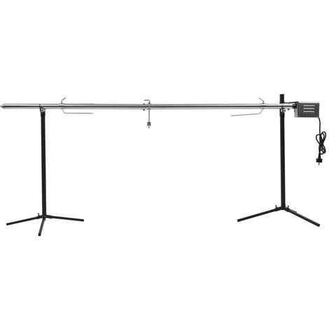 VidaXL Gril De Barbecue Automatique Avec Moteur Inox 207x45x81 Cm 1 VidaXL Gril De Barbecue Automatique Avec Moteur Inox 207x45x81 Cm