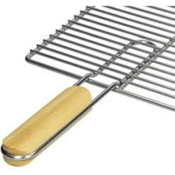 ECD GERMANY Grille De Barbecue BBQ Avec Double Manche Dimension 60x40cm En Acier Inoxydable -Accessoires de barbecue Soldes 15938015 5