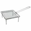 PISLA Grille Barbecue Pour Foyer Fermé - Sur Pieds - 30 X 25 Cm
