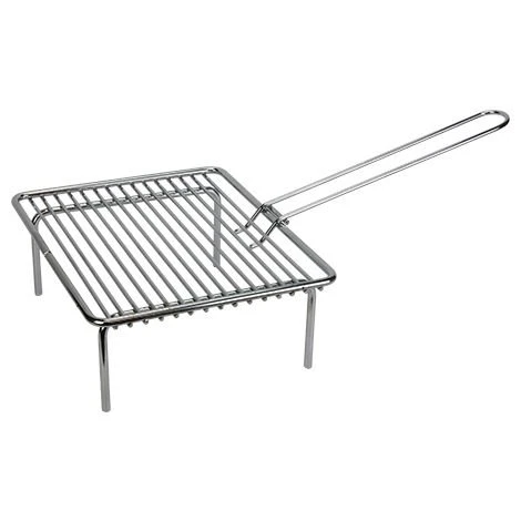 PISLA Grille Barbecue Pour Foyer Fermé - Sur Pieds - 30 X 25 Cm 1 PISLA Grille Barbecue Pour Foyer Fermé - Sur Pieds - 30 X 25 Cm