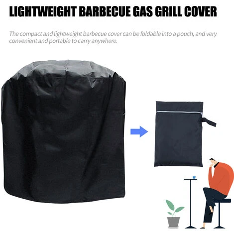 ASUPERMALL Housse De Barbecue En Tissu Oxford 210D Noir Recouvert D'Argent, Imperméable, Résistante, Indéchirable Et Anti-Poussière, Adaptée Pour BBQ, Gril à Gaz, Gril Électrique Au Charbon, XXS, 71*73cm 2 ASUPERMALL Housse De Barbecue En Tissu Oxford 210D Noir Recouvert D'Argent, Imperméable, Résistante, Indéchirable Et Anti-Poussière, Adaptée Pour BBQ, Gril à Gaz, Gril Électrique Au Charbon, XXS, 71*73cm – Image 2