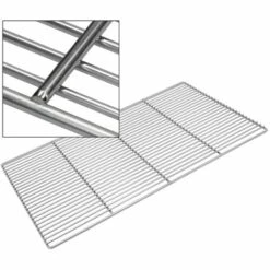 ECD GERMANY Grille De Barbecue BBQ Avec Double Manche Dimension 67x40cm En Acier Inoxydable -Accessoires de barbecue Soldes 17529545 4