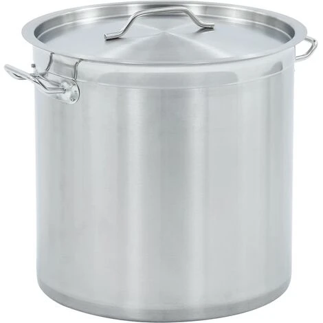 VidaXL Marmite 33 L 35x35 Cm Acier Inoxydable - Argent 1 VidaXL Marmite 33 L 35x35 Cm Acier Inoxydable - Argent