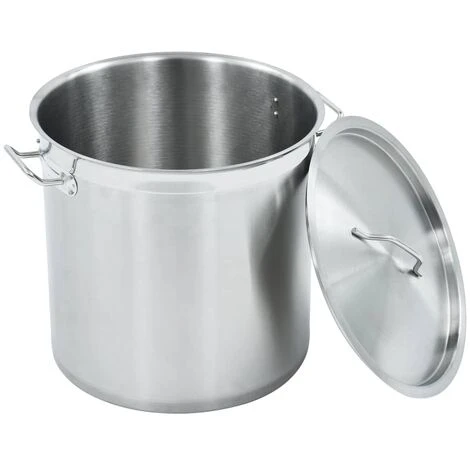 VidaXL Marmite 33 L 35x35 Cm Acier Inoxydable - Argent 3 VidaXL Marmite 33 L 35x35 Cm Acier Inoxydable - Argent – Image 3