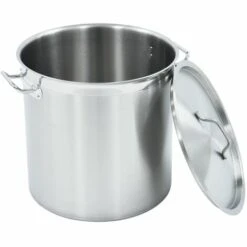 VidaXL Marmite 50 L 40x40 Cm Acier Inoxydable - Argent -Accessoires de barbecue Soldes 18053841 3