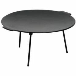 BBQ-Toro Poêle à Griller En Fonte à 3 Pieds | Ø 45 Cm - Ronde | Support De Dutch Oven | Plaque à Griller Tripode