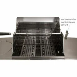 BBQ-Toro Set De Brochettes Pour Grill | 100 Cm | 4 Aiguilles à Viande Et Moteur En Acier Inoxydable -Accessoires de barbecue Soldes 18086976 5