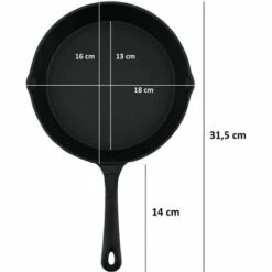 BBQ-TORO Ensemble De Poêles à Frire Et à Steak En Fonte 7 BBQ-TORO Ensemble De Poêles à Frire Et à Steak En Fonte -Accessoires de barbecue Soldes 18087047 3