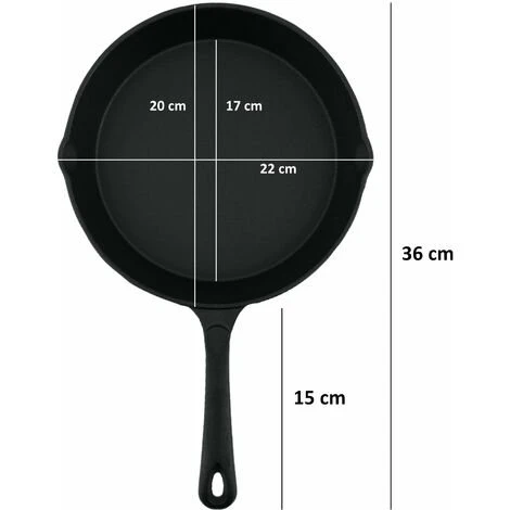 BBQ-TORO Ensemble De Poêles à Frire Et à Steak En Fonte 4 BBQ-TORO Ensemble De Poêles à Frire Et à Steak En Fonte – Image 4