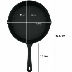 BBQ-TORO Ensemble De Poêles à Frire Et à Steak En Fonte 9 BBQ-TORO Ensemble De Poêles à Frire Et à Steak En Fonte -Accessoires de barbecue Soldes 18087047 5