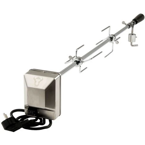 BBQ-Toro Set Universel De Broche à Barbecue | 90 Cm | 2 Aiguilles à Viande Et Moteur En Acier Inoxydable 1 BBQ-Toro Set Universel De Broche à Barbecue | 90 Cm | 2 Aiguilles à Viande Et Moteur En Acier Inoxydable
