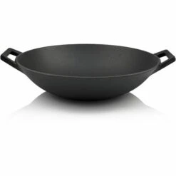 BBQ-Toro Wok En Fonte | Ø 35,5 Cm | Poêle à Frire + Gril