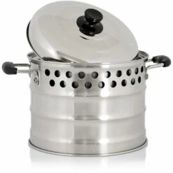BBQ-Toro Pot De Cuisson En Acier Inoxydable Pour Four-fusée | 7,0 Litres | Pot Avec Couvercle