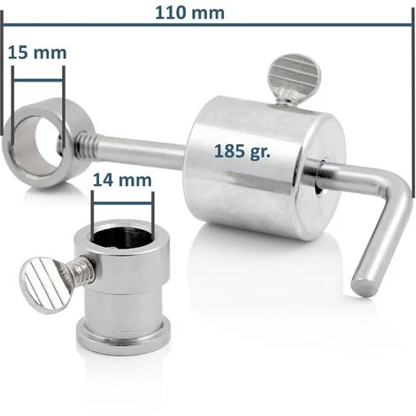 BBQ-Toro Poids D'équilibre Et Roulement Pour Brochette De Barbecue | 185 Gr. | Acier Inoxydable 2 BBQ-Toro Poids D'équilibre Et Roulement Pour Brochette De Barbecue | 185 Gr. | Acier Inoxydable – Image 2