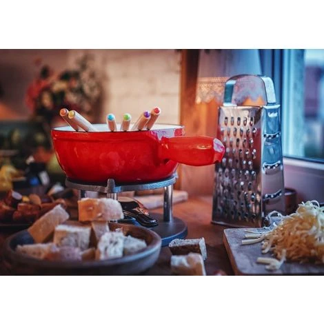 BBQ-Toro Service à Fondue En Fonte | Noir, Déjà Brûlé | 1 Litre, Pour 6 Personnes 4 BBQ-Toro Service à Fondue En Fonte | Noir, Déjà Brûlé | 1 Litre, Pour 6 Personnes – Image 4