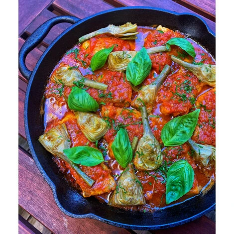 BBQ-Toro Poêle à Griller En Fonte | Ø 30 Cm | Plat De Service Avec Bec Verseur 3 BBQ-Toro Poêle à Griller En Fonte | Ø 30 Cm | Plat De Service Avec Bec Verseur – Image 3