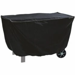 Housse Pour Barbecue/plancha - Rectangulaire - Déperlante Et Imperméable - Dimensions: L.125xl.60xH.80cm (moyenne) - Cook'in Garden - Noir