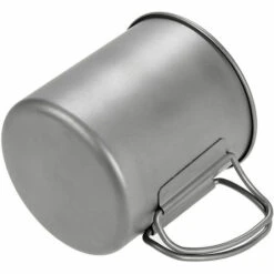 TOMSHOO Tasse En Titane De 300 Ml, Avec Poignee Pliable -Accessoires de barbecue Soldes 19154386 3