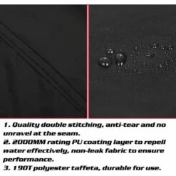 LANGRAY Housse Barbecue, Bache Barbecue, Couverture Imperméable De Barbecue, Couvercle De Gril, Bache De Protection BBQ Anti-UV/Anti-l'eau/Anti-l'humidité - 190x71x117cm - Noir 8 LANGRAY Housse Barbecue, Bache Barbecue, Couverture Imperméable De Barbecue, Couvercle De Gril, Bache De Protection BBQ Anti-UV/Anti-l'eau/Anti-l'humidité - 190x71x117cm - Noir -Accessoires de barbecue Soldes 22868544 4