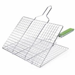 ASUPERMALL Griller Panier Antiadhesifs Barbecue Panier Robustes Outils Bbq Grill Panier Pour Legumes Viandes Poissons Steak, Type 2