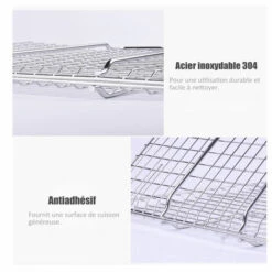 ASUPERMALL Griller Panier Antiadhesifs Barbecue Panier Robustes Outils Bbq Grill Panier Pour Legumes Viandes Poissons Steak, Type 2 -Accessoires de barbecue Soldes 23149249 4