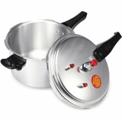 MANTA Casserole Autocuiseur Autocuiseur 3L- 6L Cuisinière à Gaz Simple Fond 20cm 4.0 L Pour 2-3 Personnes