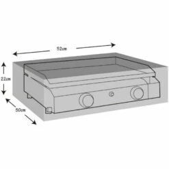Housse De Protection Pour Plancha à Gaz 52x50x22cm Werkapro