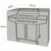 Housse De Protection Pour Barbecue Et Plancha Werkapro 180 X 80 X 120 Cm
