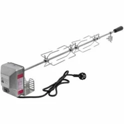 ECD GERMANY Tournebroche électrique Brochette De Rôtissoire Avec Moteur 4W 230V 100cm
