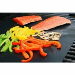 BEARSU Set De 5 Tapis De Cuisson Tapis BBQ Barbecue Plaque Feuille De Cuisson Four 40 * 33cm Pour Barbecue Gaz Charbon électrique 100% Anti-adhérent -Accessoires de barbecue Soldes 25029441 5