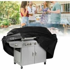 LITZEE Housse Barbecue, Bache Barbecue, Couverture Imperméable De Barbecue, Couvercle De Gril, Bâche De Protection BBQ Anti-UV/Anti-l'eau/Anti-l'humidité - 190x71x117cm -Accessoires de barbecue Soldes 26462759 5