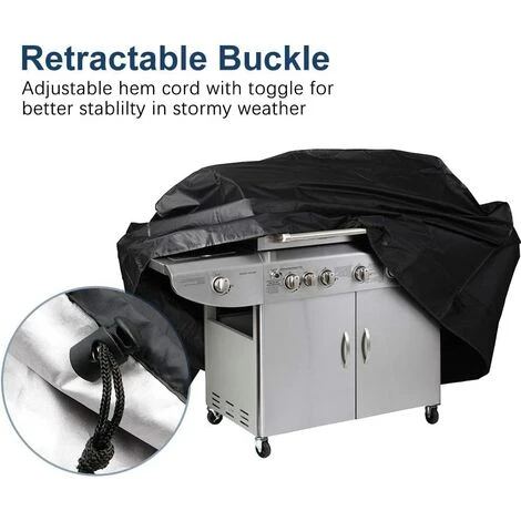 LITZEE Bâche De Protection étanche Pour Barbecue 145 X 61 X 117cm (Noir) 4 LITZEE Bâche De Protection étanche Pour Barbecue 145 X 61 X 117cm (Noir) – Image 4