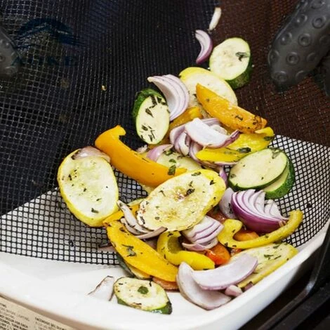 LONGZIMING Grille Barbecue, Tapis De Cuisson Réutilisable Et Découpable Grille Anti-adhésif Pour Yaourtières Barbecue Four Cuisson - 2pc (42 * 36) 5 LONGZIMING Grille Barbecue, Tapis De Cuisson Réutilisable Et Découpable Grille Anti-adhésif Pour Yaourtières Barbecue Four Cuisson - 2pc (42 * 36) – Image 5