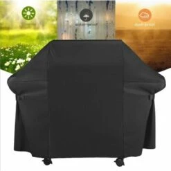 Kueatily Housse Barbecue - 420D Tissu Oxford Housse Bache De Protection BBQ Couverture De Gril Anti-UV/Anti-l'eau/Anti-l'Humidité Pour (147 X 61 X 122cm) -Accessoires de barbecue Soldes 27866307 4