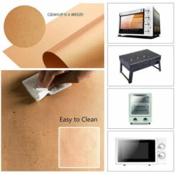 DEVENIRRICHE Tapis De Gril 6PCS 100% Antiadhésif Pour Barbecue Et Tapis De Cuisson Réutilisables Et Faciles à Nettoyer - Fonctionne Au Gaz, Au Charbon De Bois, Au Gril électrique Et Plus -Accessoires de barbecue Soldes 27967765 5