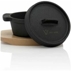 BBQ-Toro Mini Dutch Oven (4 Pièces) | Ø 11 Cm - Rond | Pot De Service En Fonte -Accessoires de barbecue Soldes 28055393 4