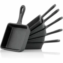 BBQ-Toro Poêle à Raclette En Fonte (6 Pièces) 12,5 X 18 Cm | Plat De Service