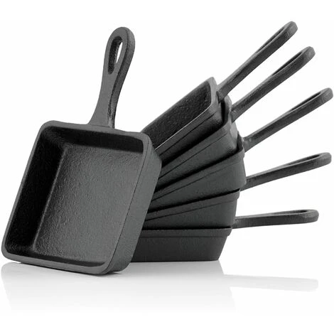 BBQ-Toro Poêle à Raclette En Fonte (6 Pièces) 12,5 X 18 Cm | Plat De Service 1 BBQ-Toro Poêle à Raclette En Fonte (6 Pièces) 12,5 X 18 Cm | Plat De Service