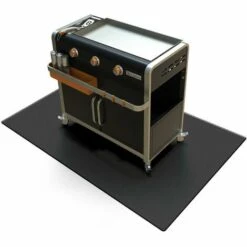 BRASERO - Tapis De Barbecue Et Plancha - Protection - Résistant - Antiglisse - 119 X 81 Cm - Noir