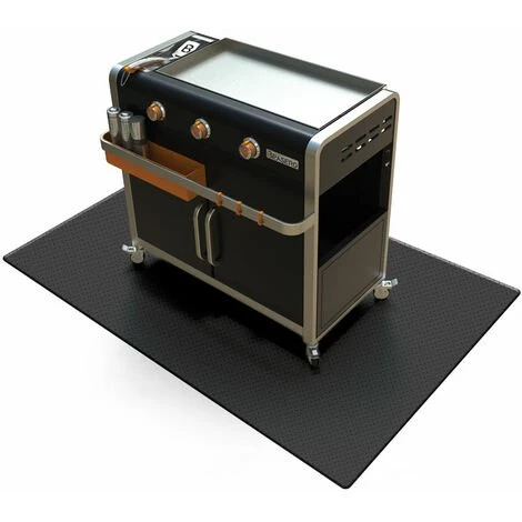 BRASERO - Tapis De Barbecue Et Plancha - Protection - Résistant - Antiglisse - 119 X 81 Cm - Noir 1 BRASERO - Tapis De Barbecue Et Plancha - Protection - Résistant - Antiglisse - 119 X 81 Cm - Noir